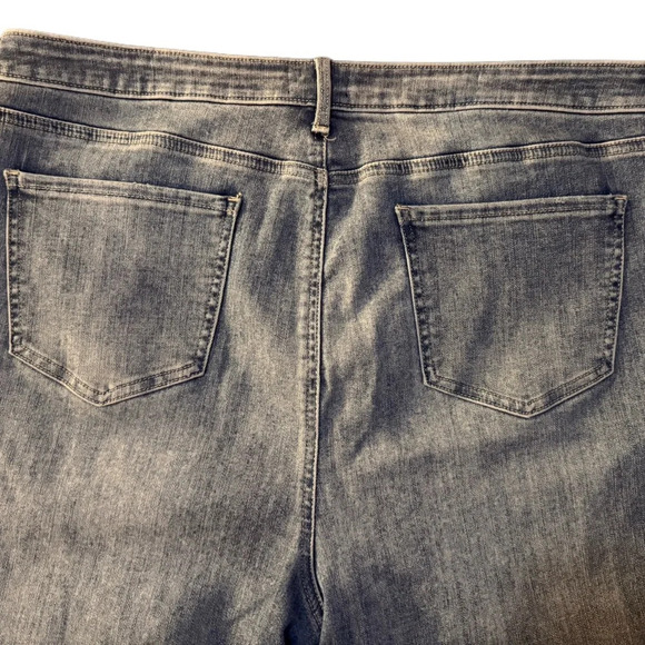 NYDJ Button Fly Alana Split Hem Jeans Size 16 - Picture 3 of 9